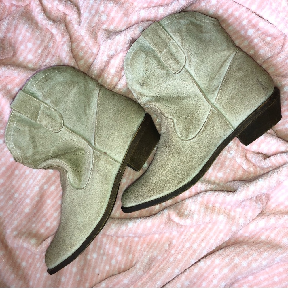 Suede style booties